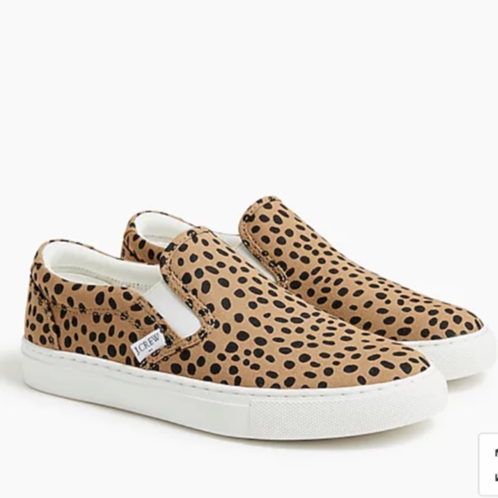 * SOLD* J.Crew leopard slip-on sneakers - Picture 1 of 4